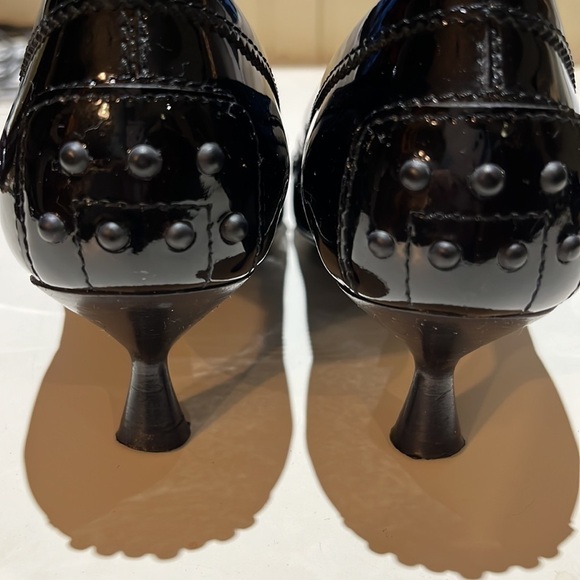 TOD’S Made In Italy Black Loafer Driving Shoe Style Patent Pumps Women’s Size 7 - Picture 5 of 11